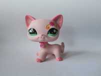 Duży kot Littlest Pet Shop kotek lps z obrożą