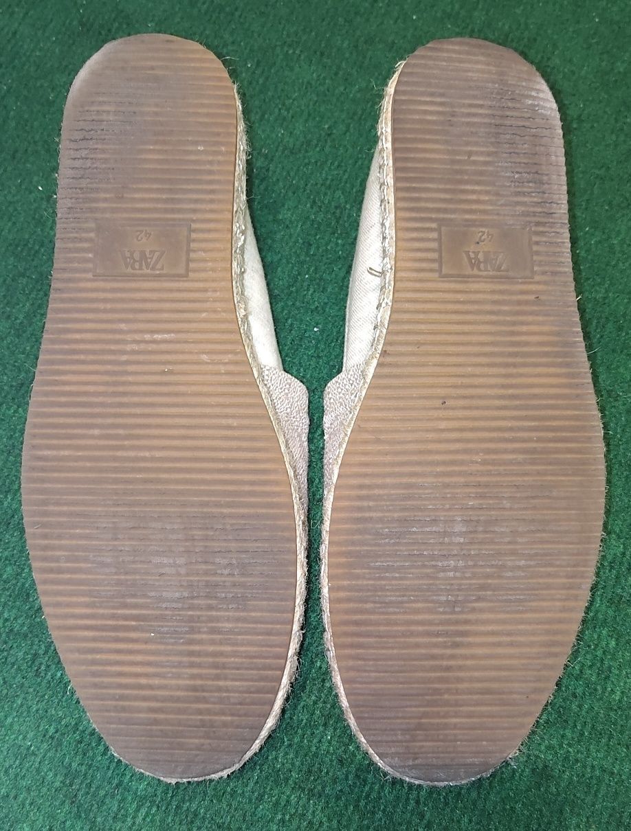 Espadryle męskie Zara 42 beż 27 cm 28 cm