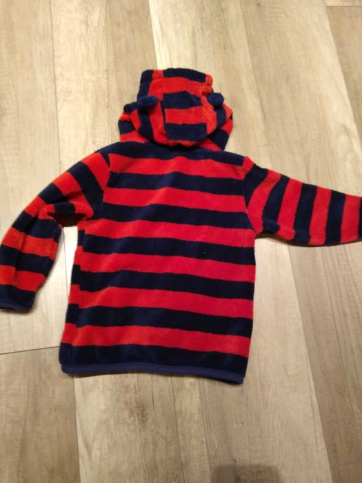 Polarowa bluza z kapturem rozm. 86/92 ciepła
