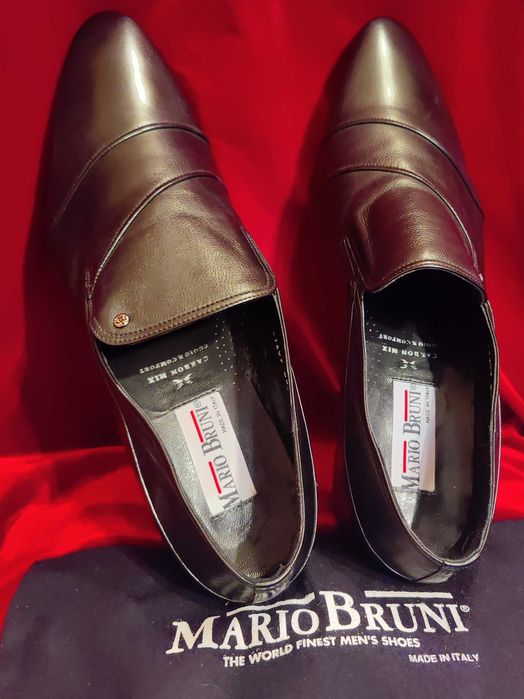Туфлі чоловічі 46 р-р чорні ,класичні  монки ,Mario Bruni.  Італія.