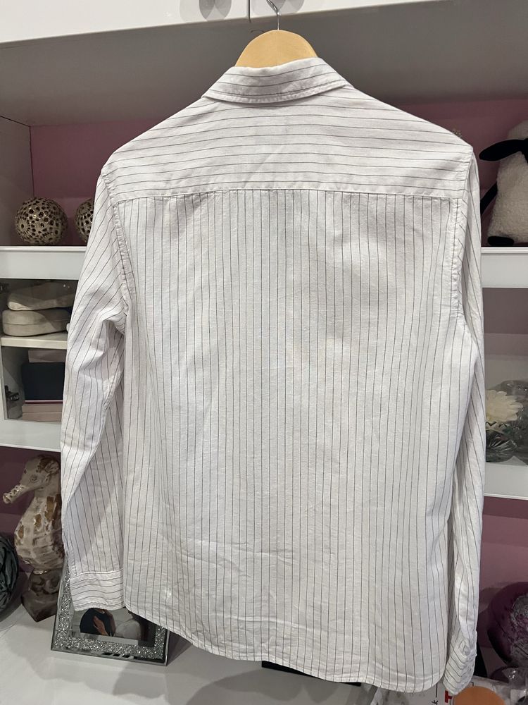 Nowa casualowa koszula męska w paski r. S H&M regular fit