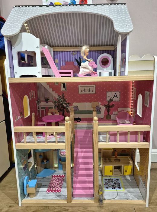 Domek dla lalek drewniany duży