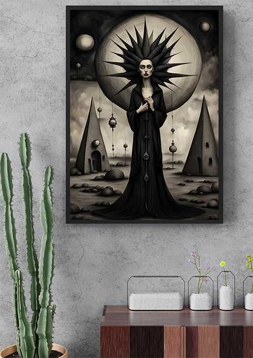 Plakat mroczny surrealizm w stylu Carrington 6 do salonu - 50x70
