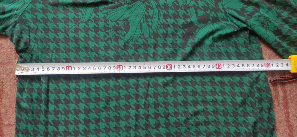 Bluzka damska z długim rękawem ciemno zielona rozmiar 44/46 używana