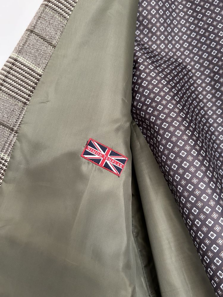 Kamizelka męska Simon Templar w kratę kratkę pod marynarkę elegancka