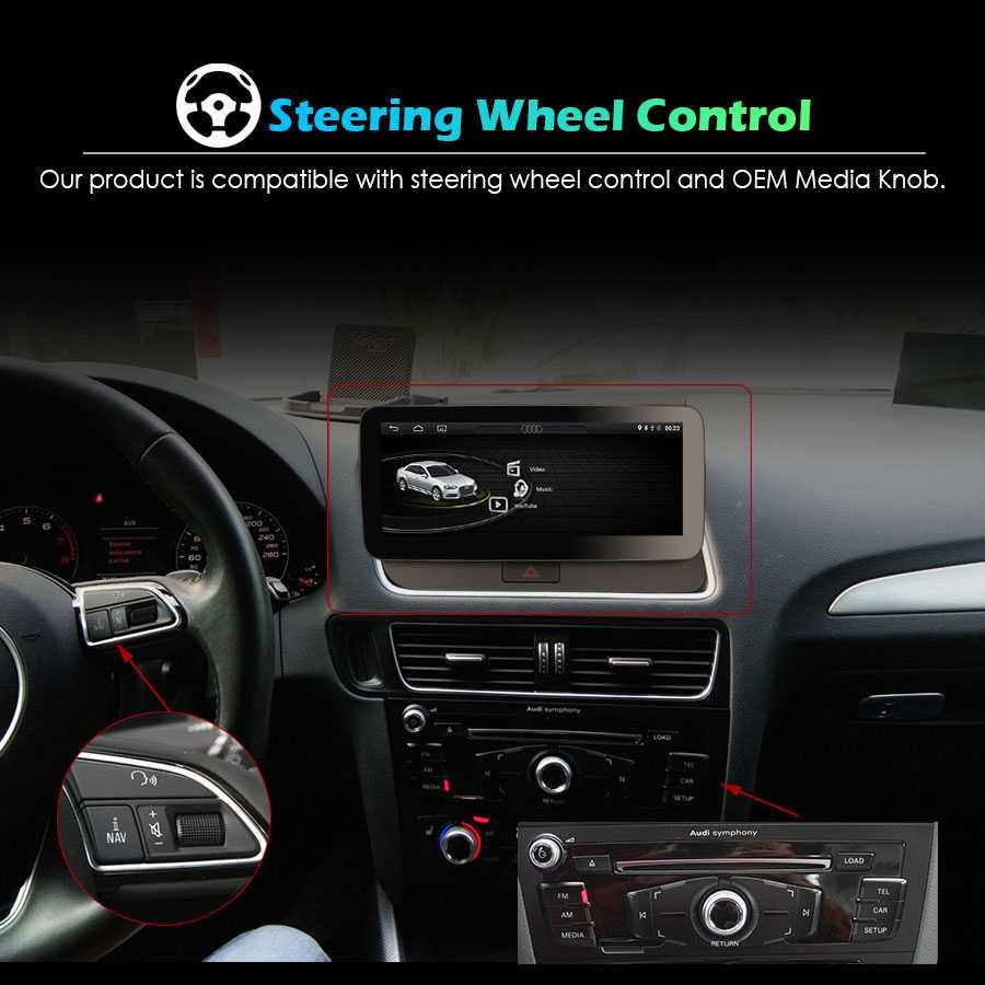 CarPlay Radio FM RDS DAB+ Opcja Android GPS USB WiFi USB MP3 Audi Q5
