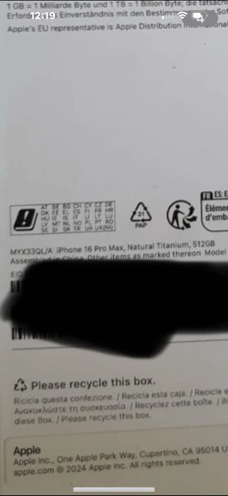 iPhone 16, pro max, 512