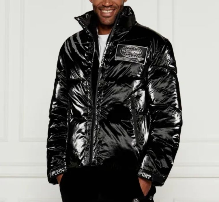 Kurtka puchowa Philipp PLEIN Sport czarna męska czarny 14213 rozm M