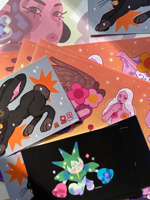 Постер, плакат «Дівчина з квіткою», “Народження Венери»