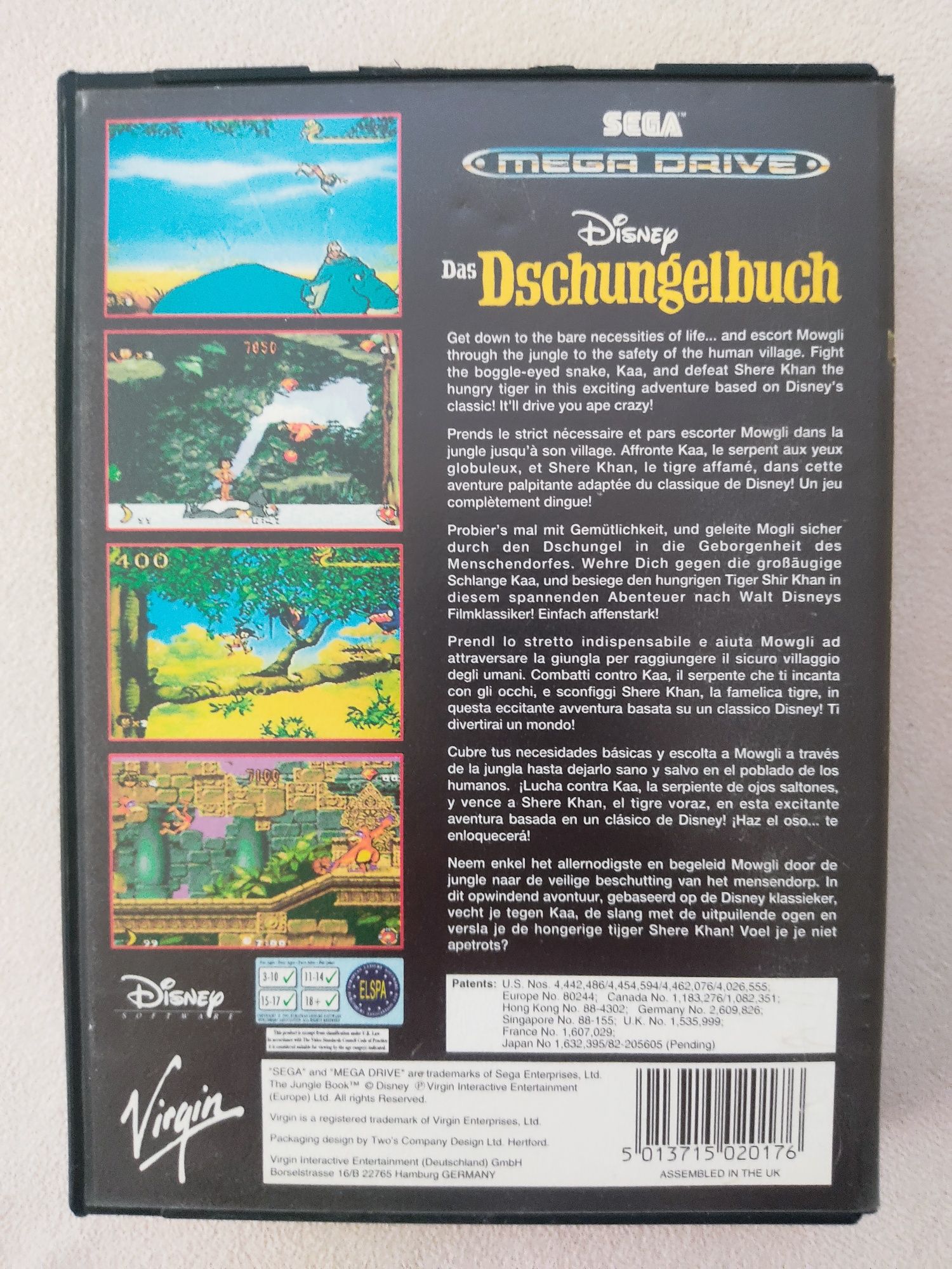 Das Dschungelbuch (PAL Sega Mega Drive)