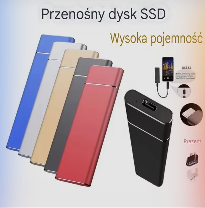 NOWY Dysk SSD 1TB M.2 USB 3.1 - Kieszonkowy magazyn danych