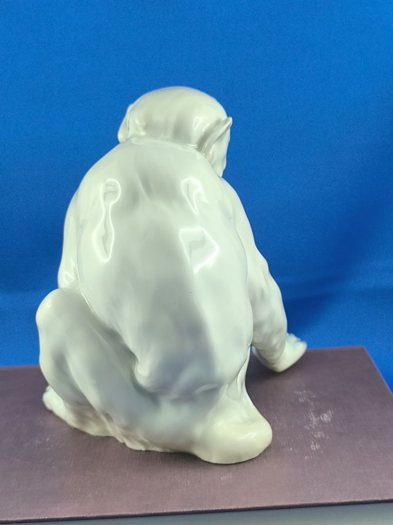 Małpa Gebruder Heubach Lichte Turyngia XIX/XXwiek  #porcelana