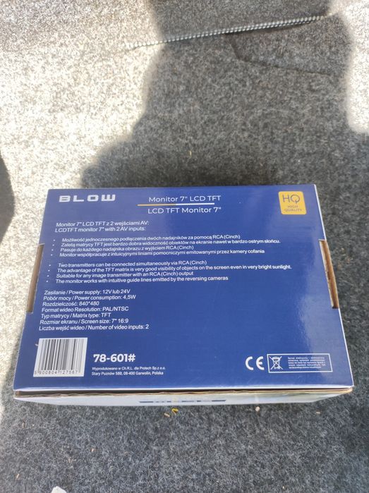 Monitor + kamera blow