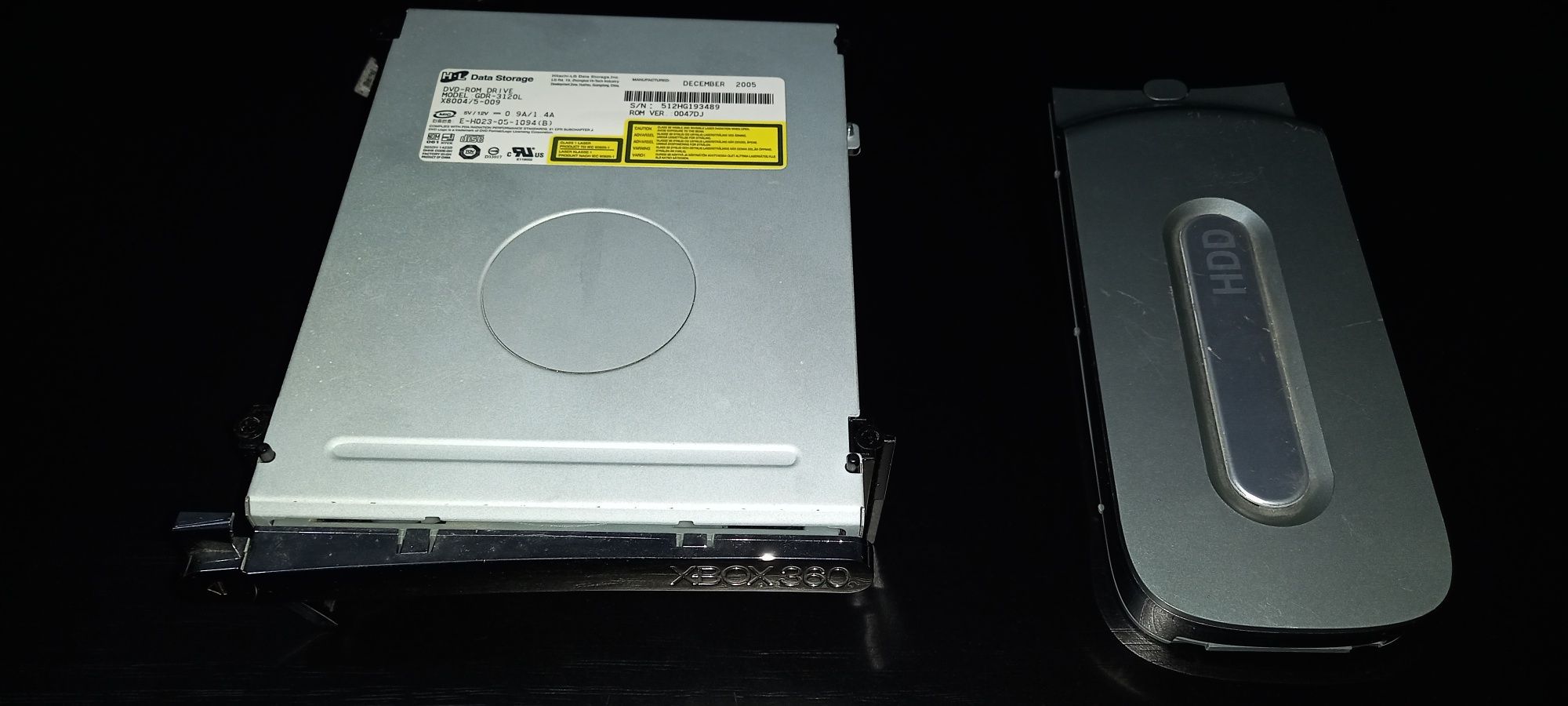 Xbox360 drive Hitachi-LG desbloqueado +HDD 20gb