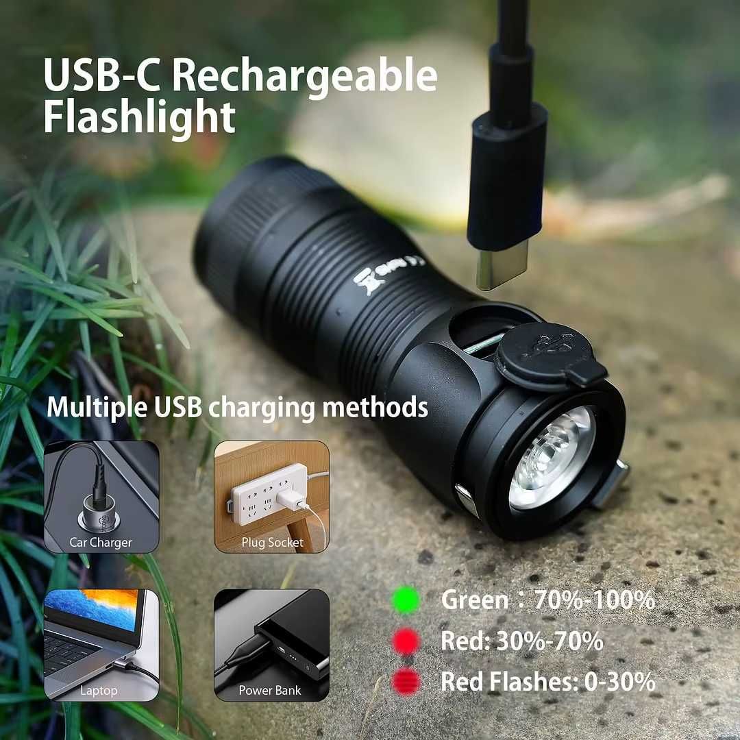 Latarka EDC mini Sofirn SC13 1300 lm USB C + akumulator
