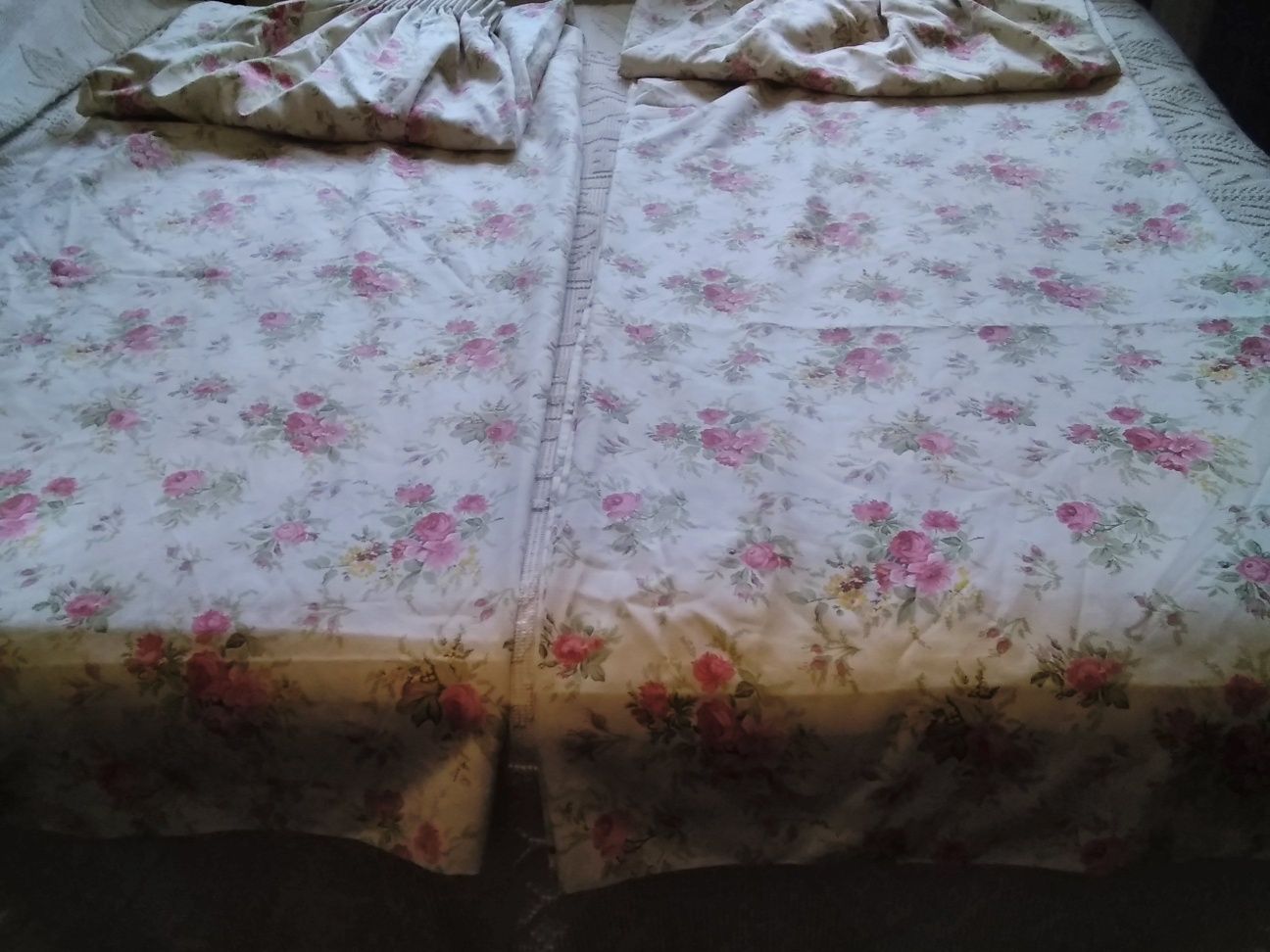 Par de Cortinados em Algodão