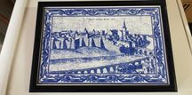 Quadro (azulejo de fábrica aleluia)