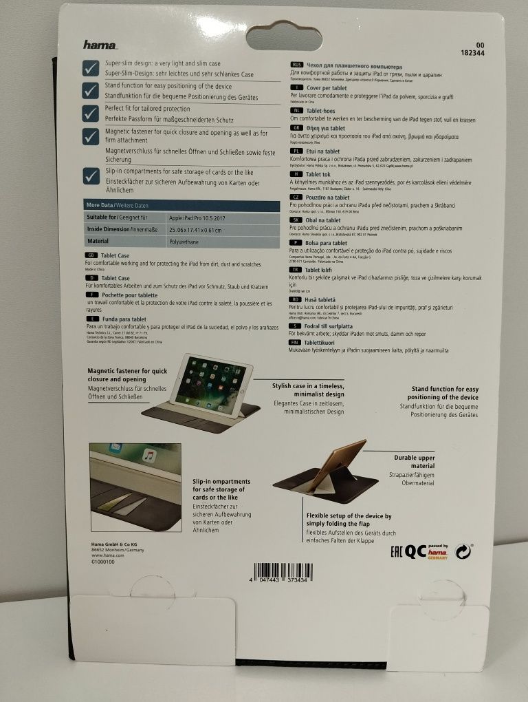Hama Etui APPLE iPad Pro 10,5 (2017)