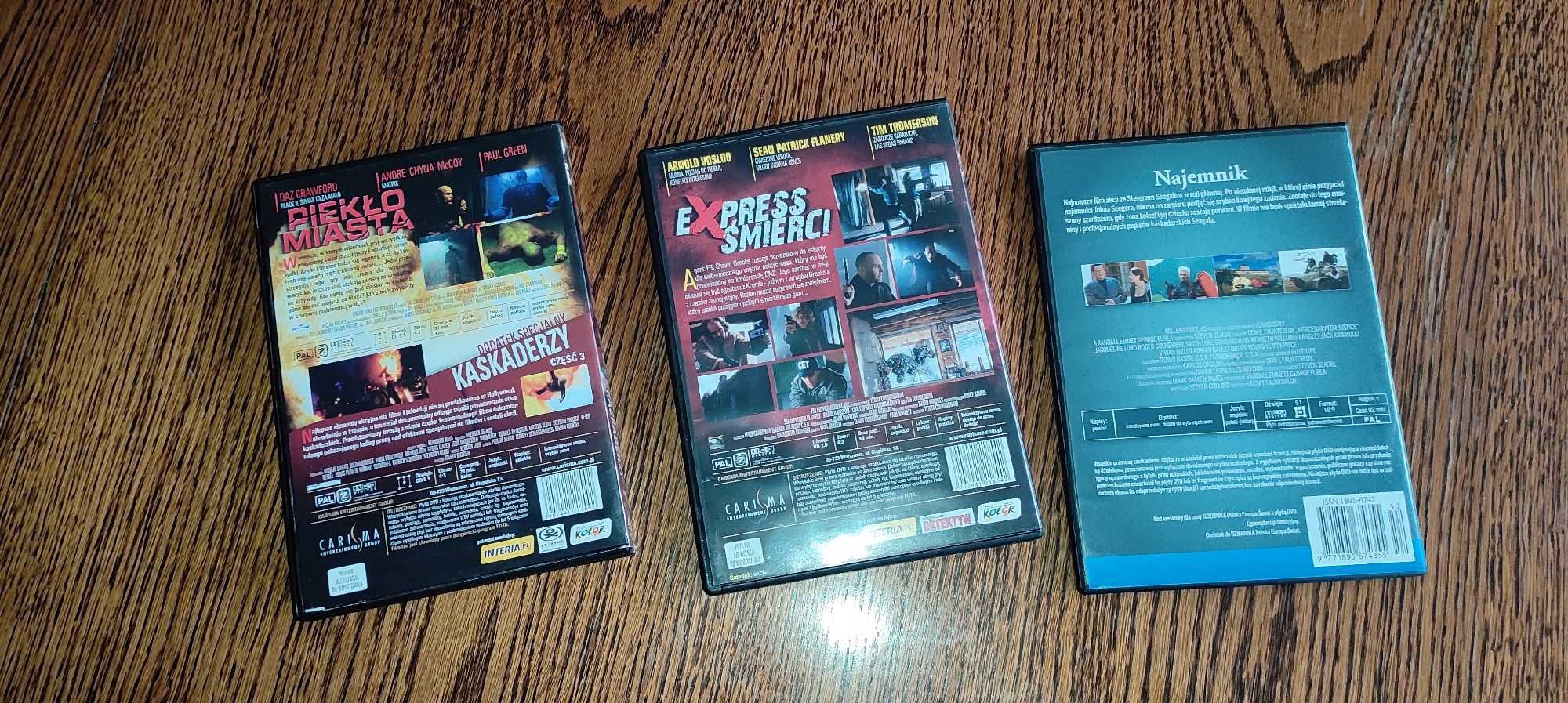 DVD filmy akcji - zestaw 3 płyt