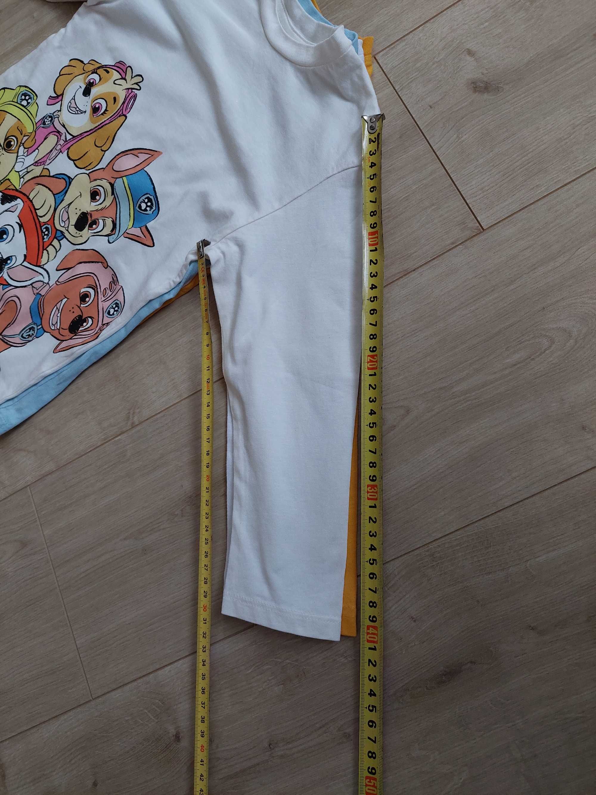 Bluzka chłopięca, zestaw 4 sztuk, stan bdb, 110-116, Lupilu, H&M