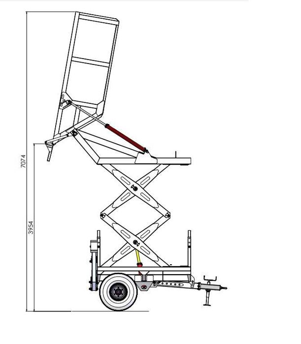 Reboque Elevatório Herculano , Novo
