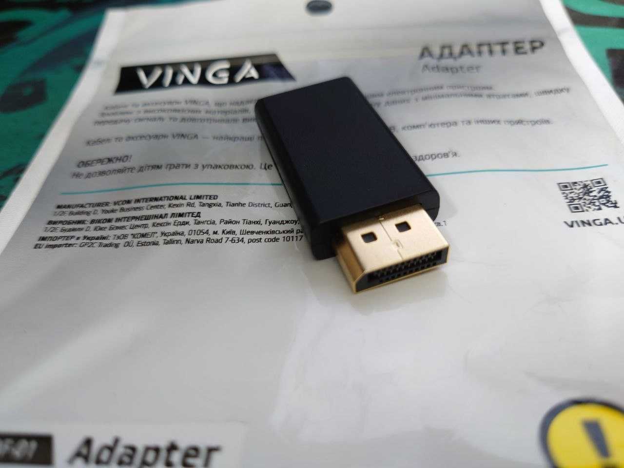 Перехідники HDMI VGA TYPE-C Display Port DVI VINGA