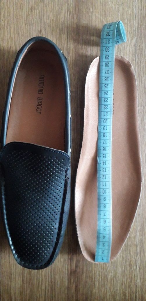 Мокасины,туфли мужские кожаные,перфорированные Antonio Biaggi