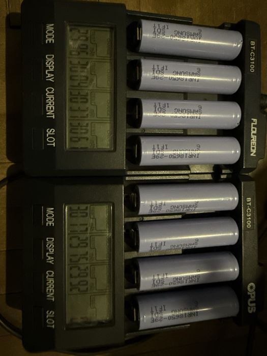 Акумулятори li-ion 18650 samsung 22p, samsung inr 29e 2900ma