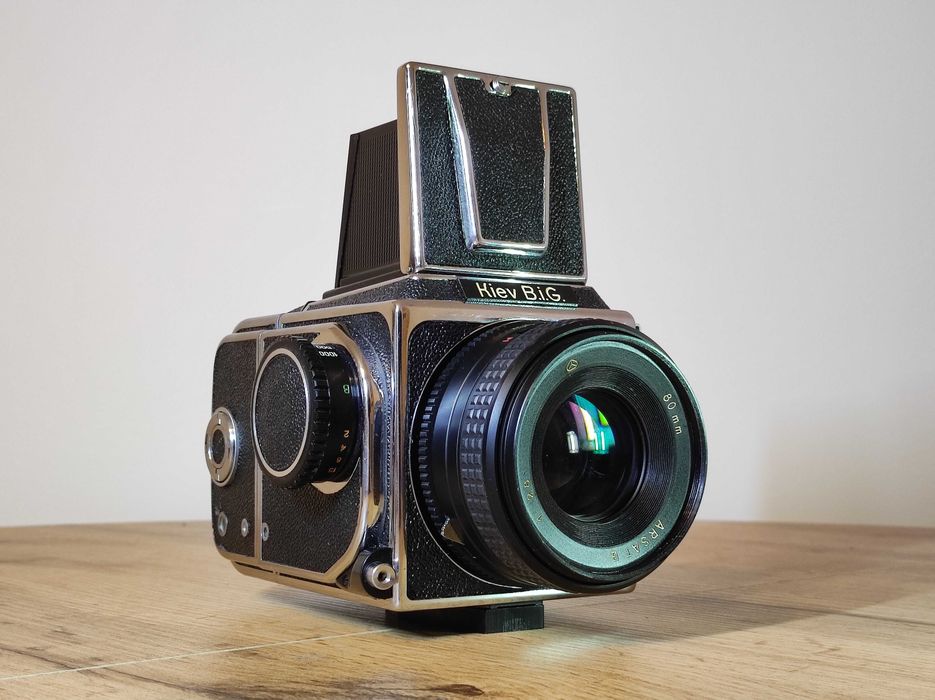 Kiev B.i.G. + Arsat 2.8/80 - niemiecka wersja Kiev 88 (Pentacon Six)