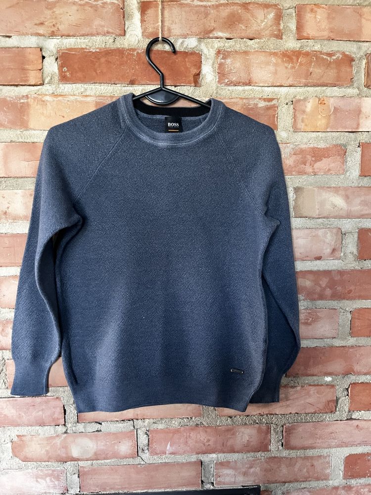 158 hugo boss sweter niebieski