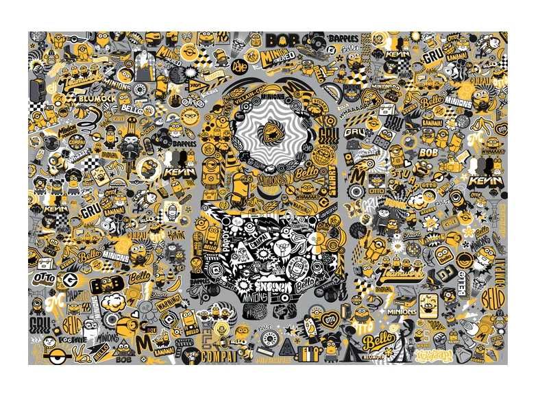 CLEMENTONI 39554 puzzle 1000 elementów IMPOSSIBLE Minionki