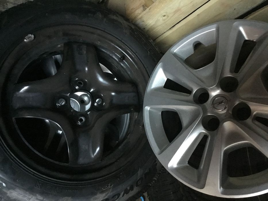Felgi 15 struktura Opel Corsa Adam strukturalne kołpaki 4x100 ET39 6j