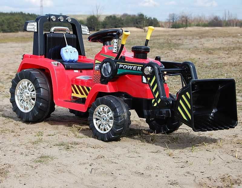 Autko na akumulator TRAKTOR Z ŁYŻKĄ KOPARKA auto traktorek jeździk