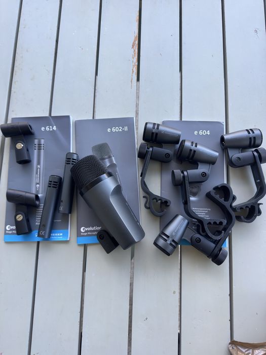 Microfones bateria Sennheiser NOVOS