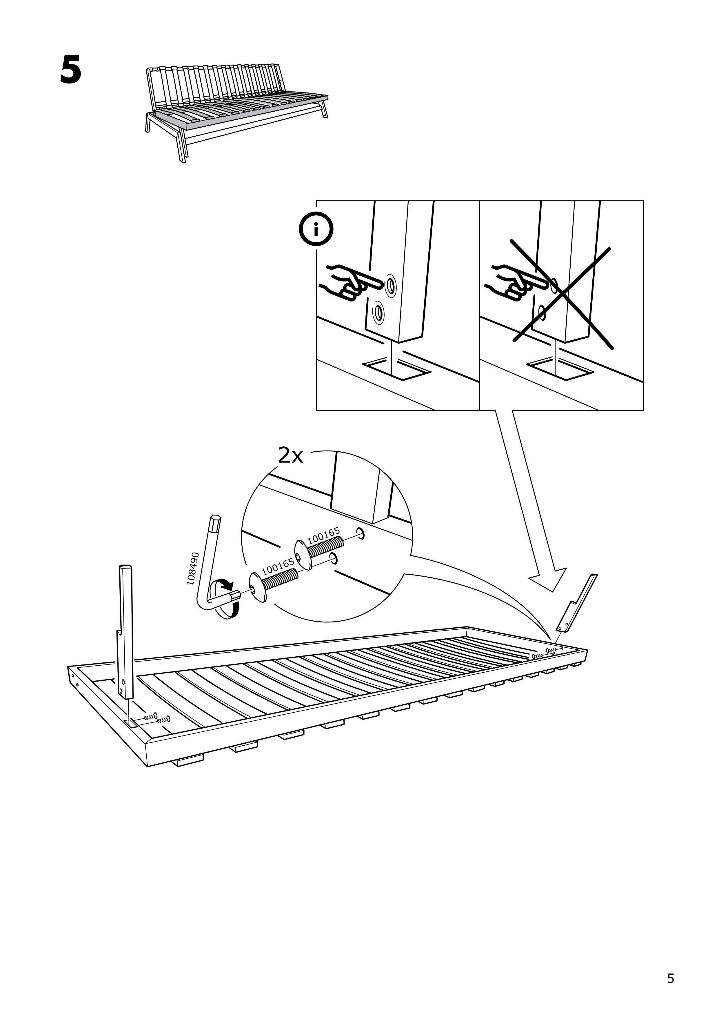 Sofa rozkładana 3-osobowa IKEA KARLABY