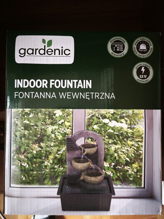 Fontanna domowa LED wewnętrzna pokojowa nowa gardenic