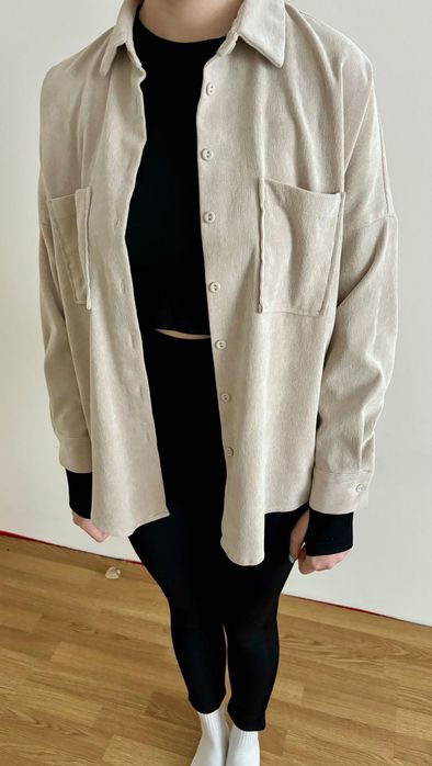 Стильна жіноча сорочка з вельвету