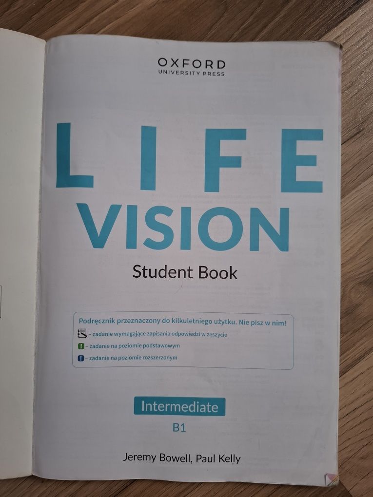 Podrecznik Oxford life vision B1