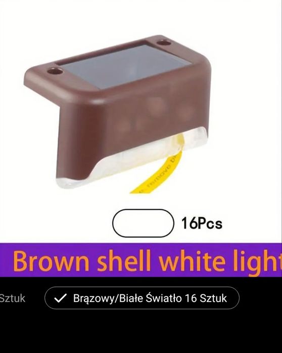 Solarne lampki schodowe, na balustrady, ogrodzenie.