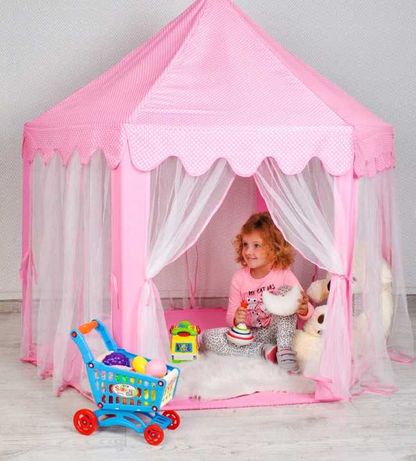 Детская игровая палатка - домик Большая детская беседка 140см 2 ЦВЕТА