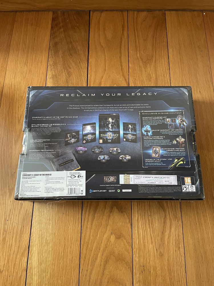 StarCraft 2 PC Collector’s edition seladas