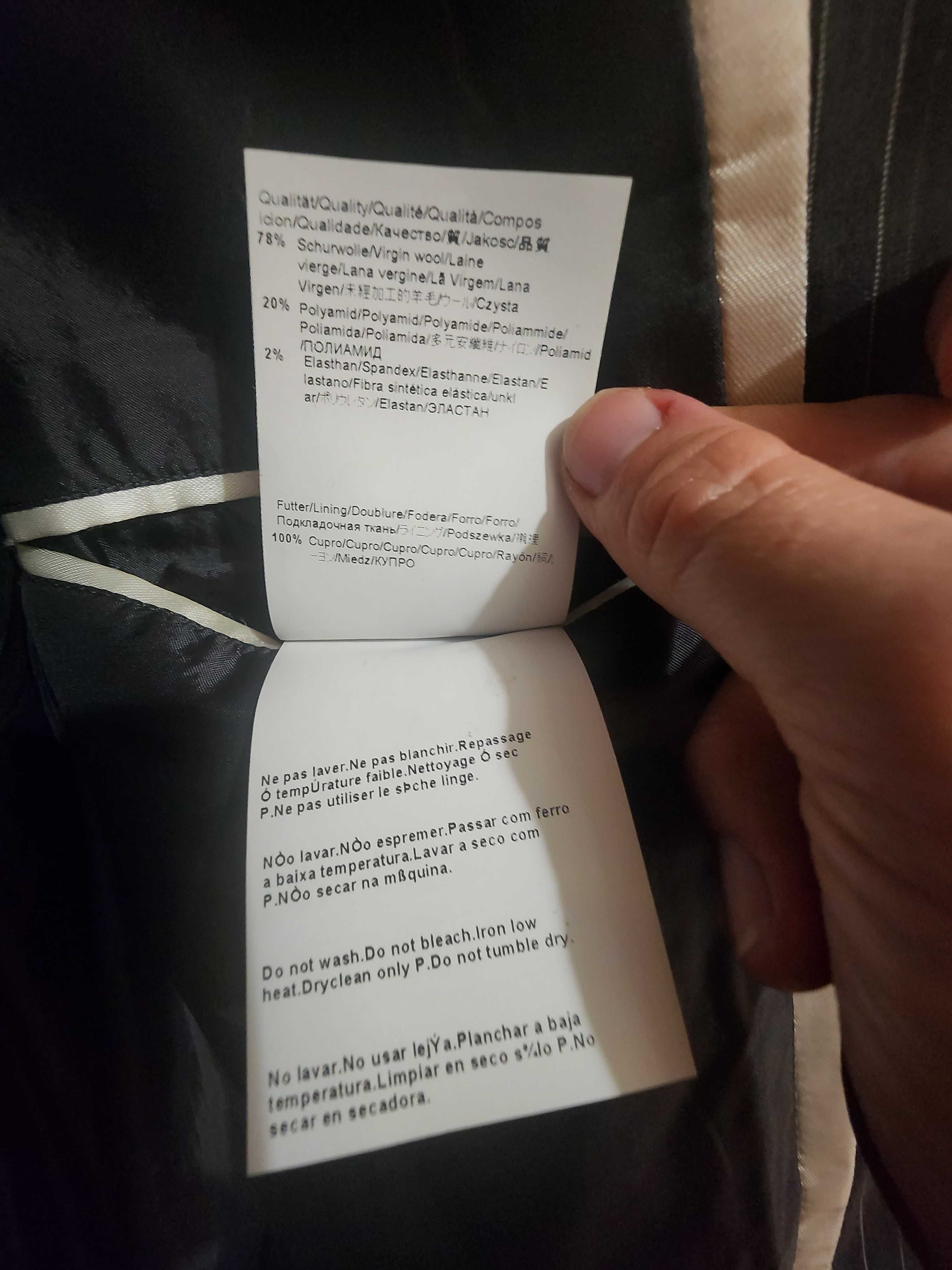 Hugo Boss чоловічий вовняний блейзер сірого кольору, розмір 38L