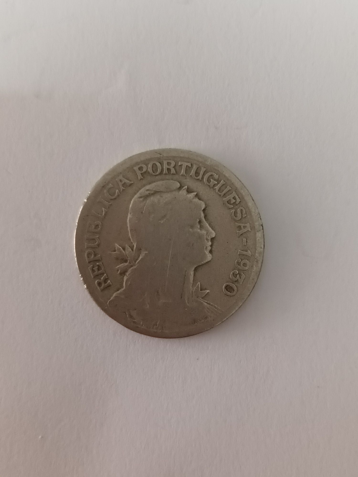 Moeda antiga de 1 escudo de 1930