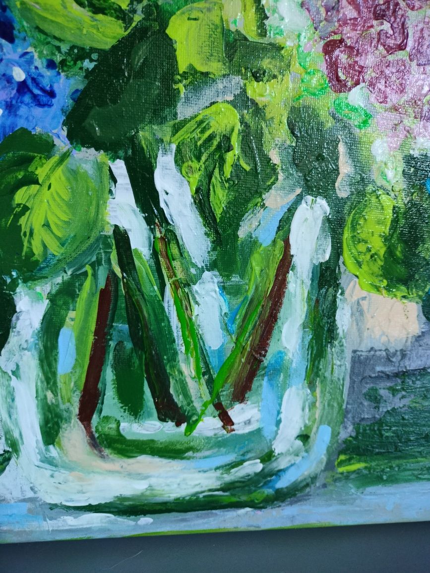 Obraz akrylowy - Hortensje