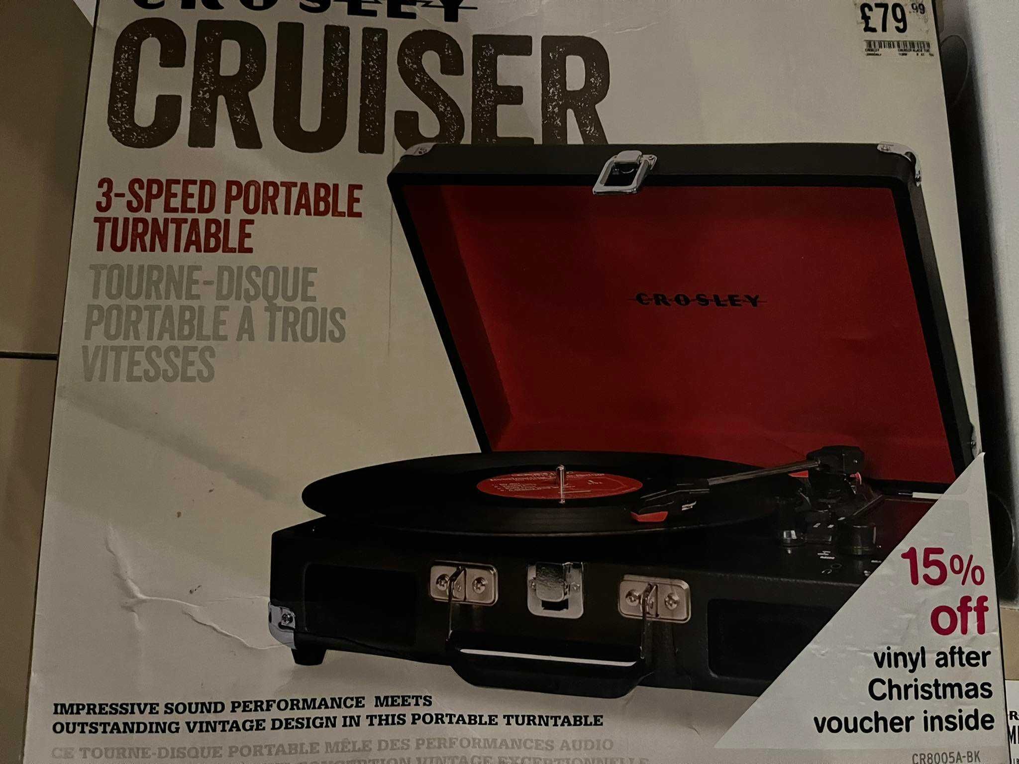 Gramofon Crosley Cruiser CR8005A-BK