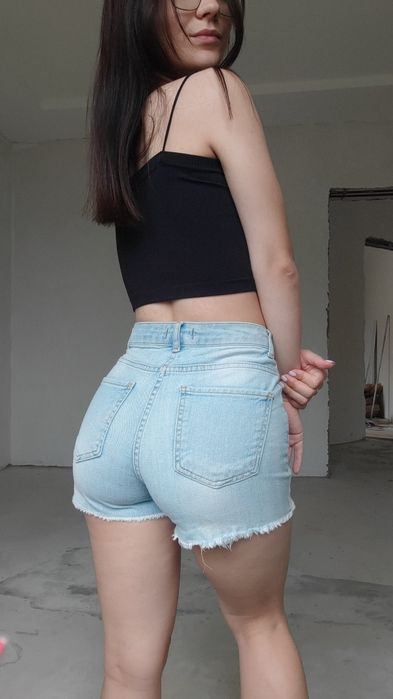 Шорти джинсові, середня посадка