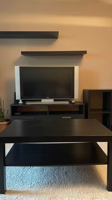 Mesa de centro preta LACK