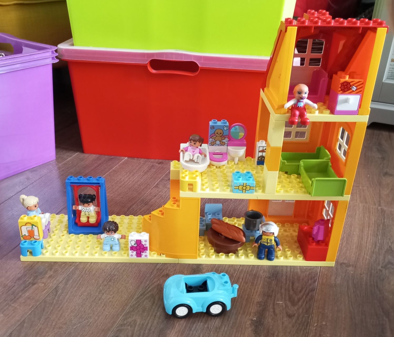 Mega zestaw klocków konstrukcyjnych domek Lego DUPLO