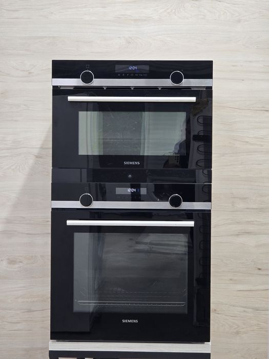 Духовка шафа + Мікрохвильовка з Пароваркою Siemens Топ.стан