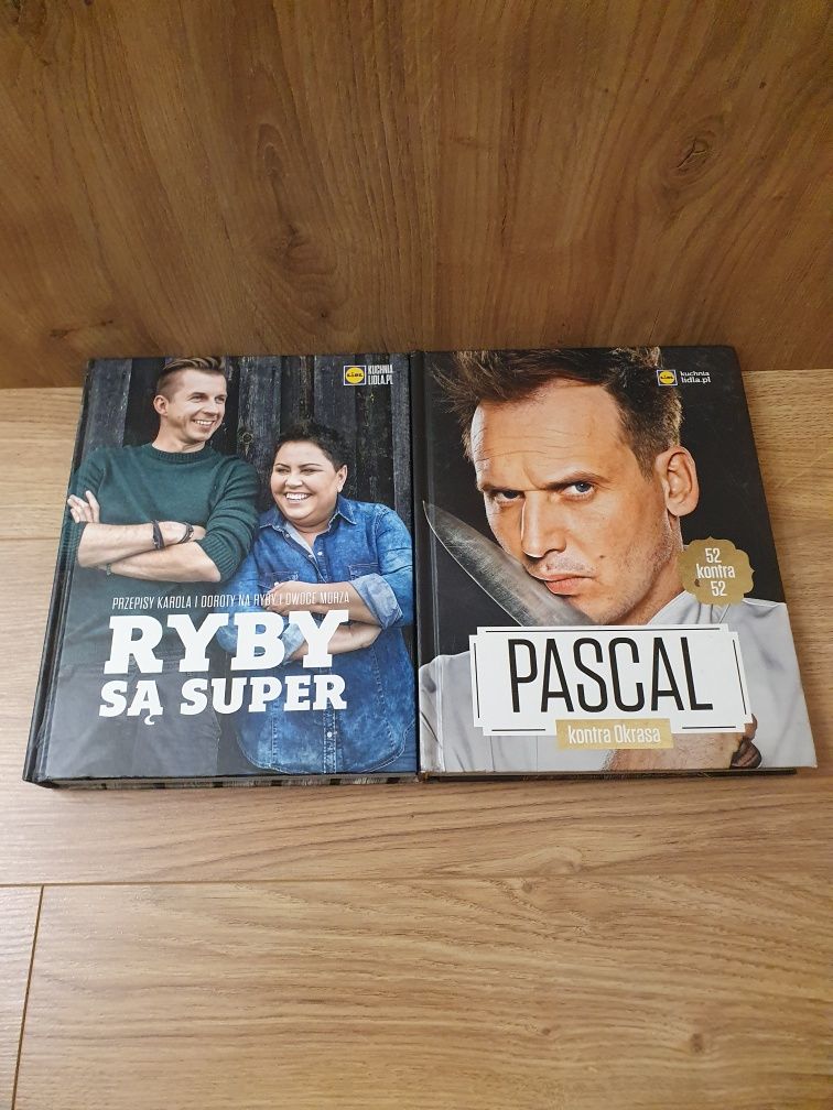 Książki kulinarne Okrasa kontra Pascal i Ryby są super